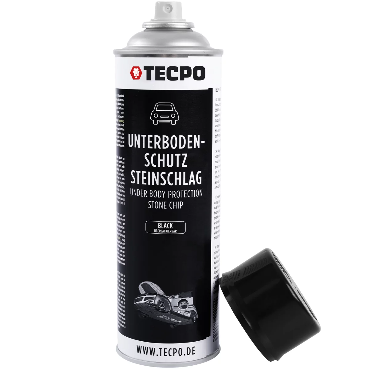 TECPO Unterbodenschutz Steinschlag Überlackierbar, Spray 500ml