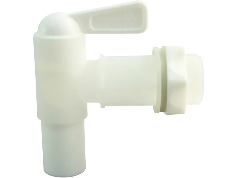 Kunststoff-Auslaufhahn Weiß 19 mm (3/4") f.60 und 200 Liter Fass
