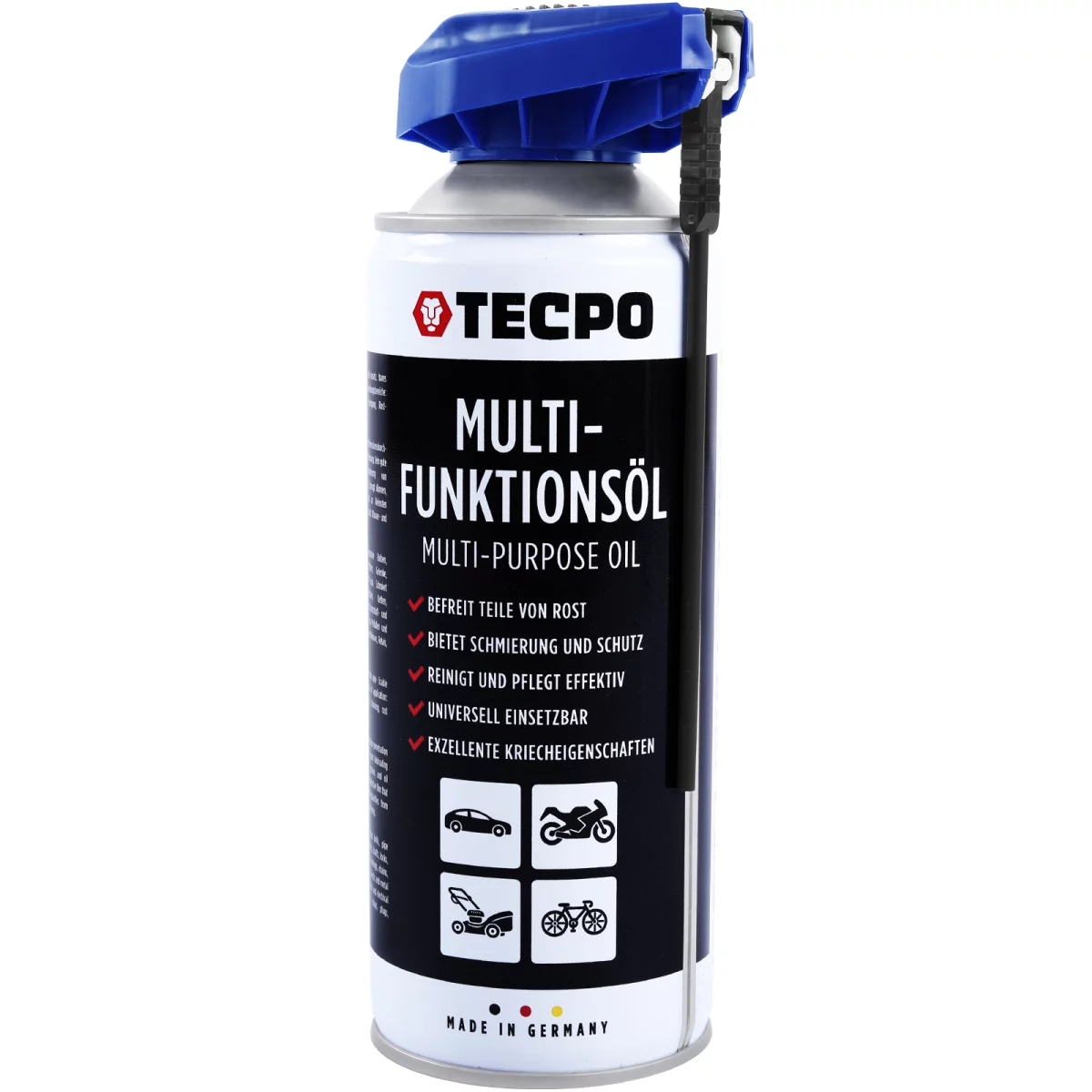 TECPO Multifunktionsöl mit 2-Wege-Sprühkopf, 400 ml